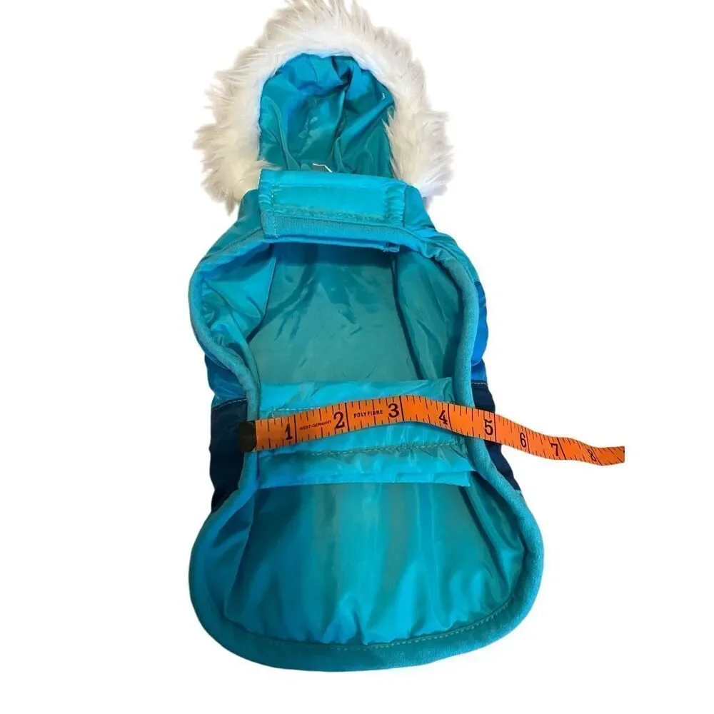 XS Hooded Pet Coat Handkerchief Clothing Dog Cat Winter